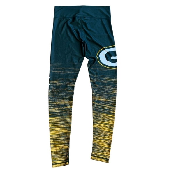 Green Bay Packers NFL Leggings Women’s L Football Wisconsin Activewear Stretchy - Picture 3 of 13